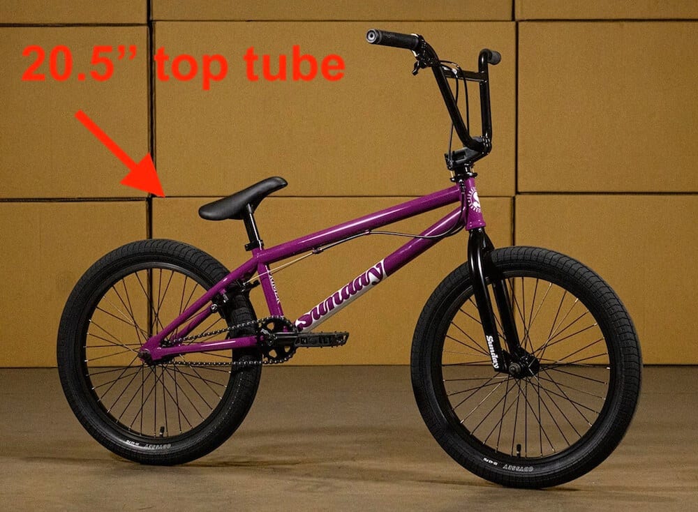 2027 sunday primer bmx bike 20.5 top tube