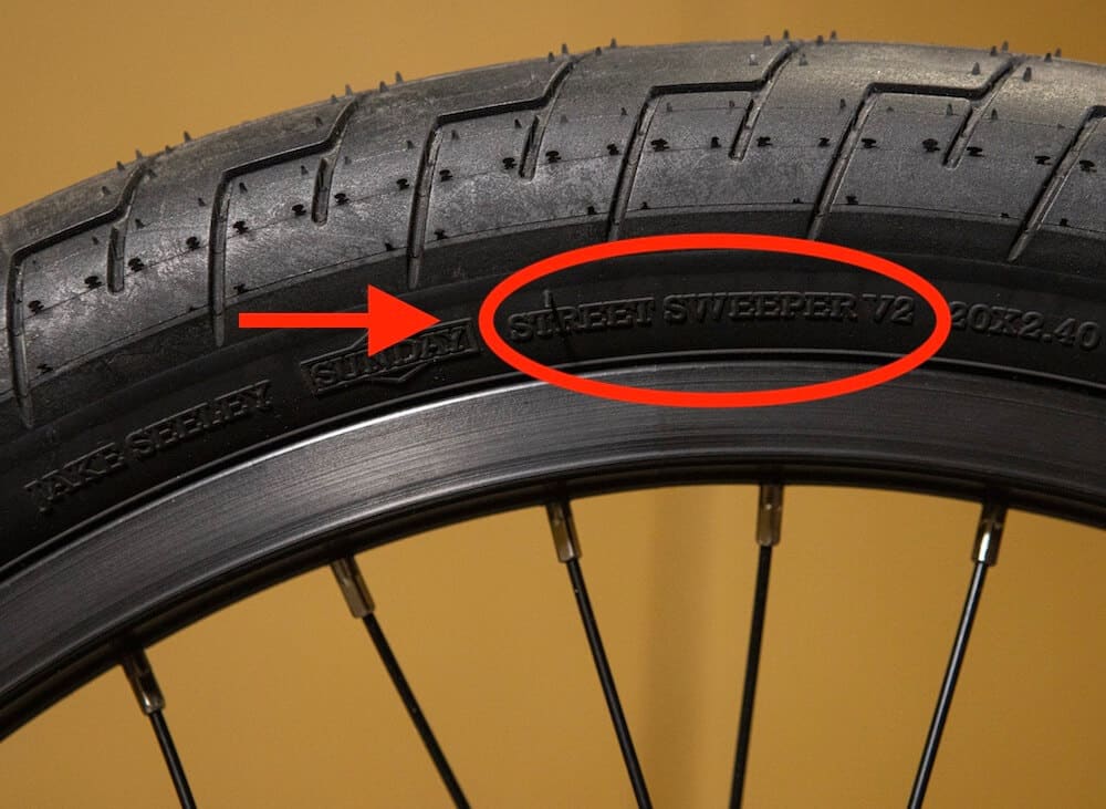 2027 sunday street sweeper bmx bike tires