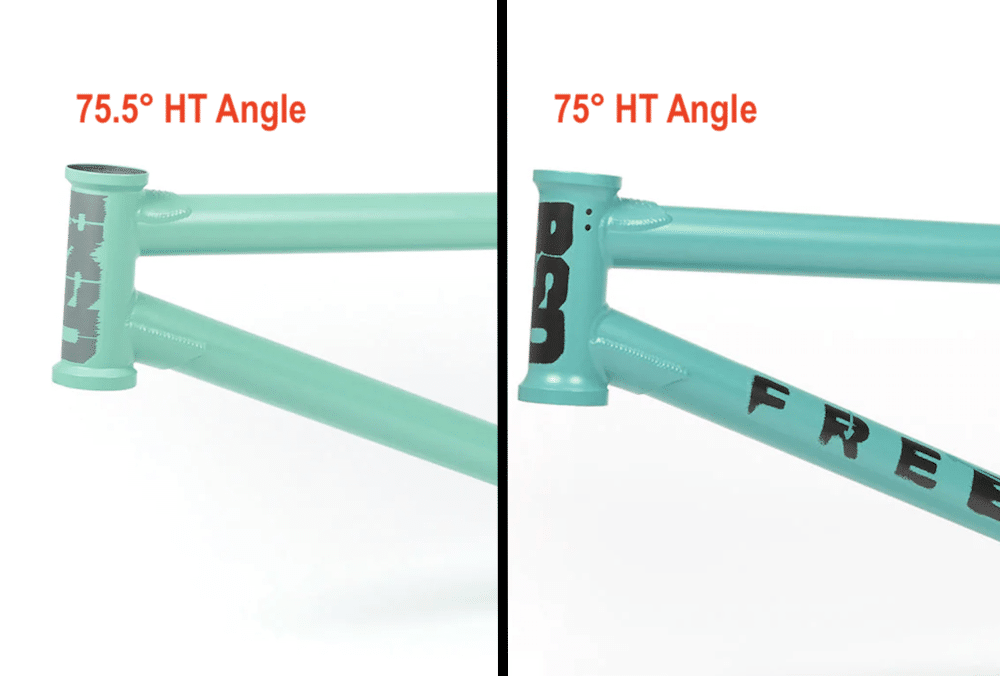 75 vs 75.5 head tube angle comparison table