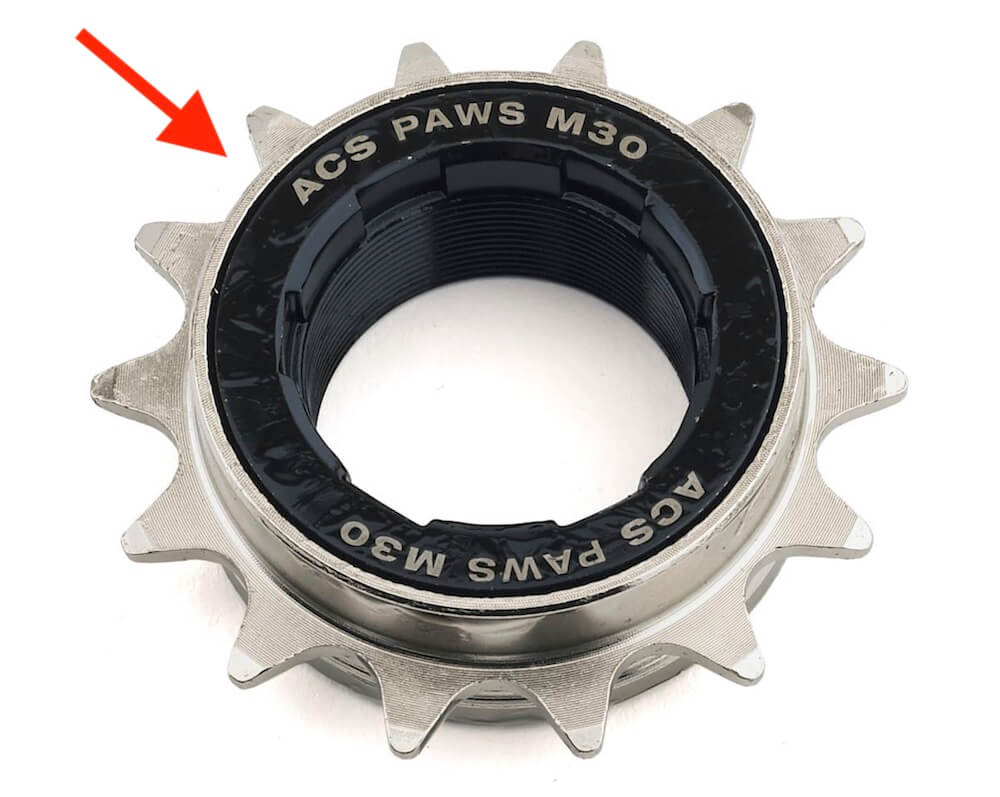 acs paws m30 freewheel
