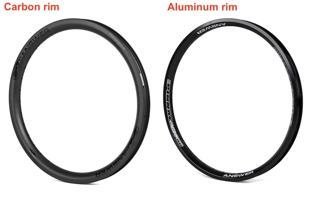 aluminum vs carbon bmx race rims