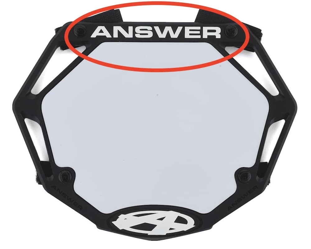 answer 3d bmx number plate