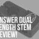 answer dual length adjustable BMX race stem review
