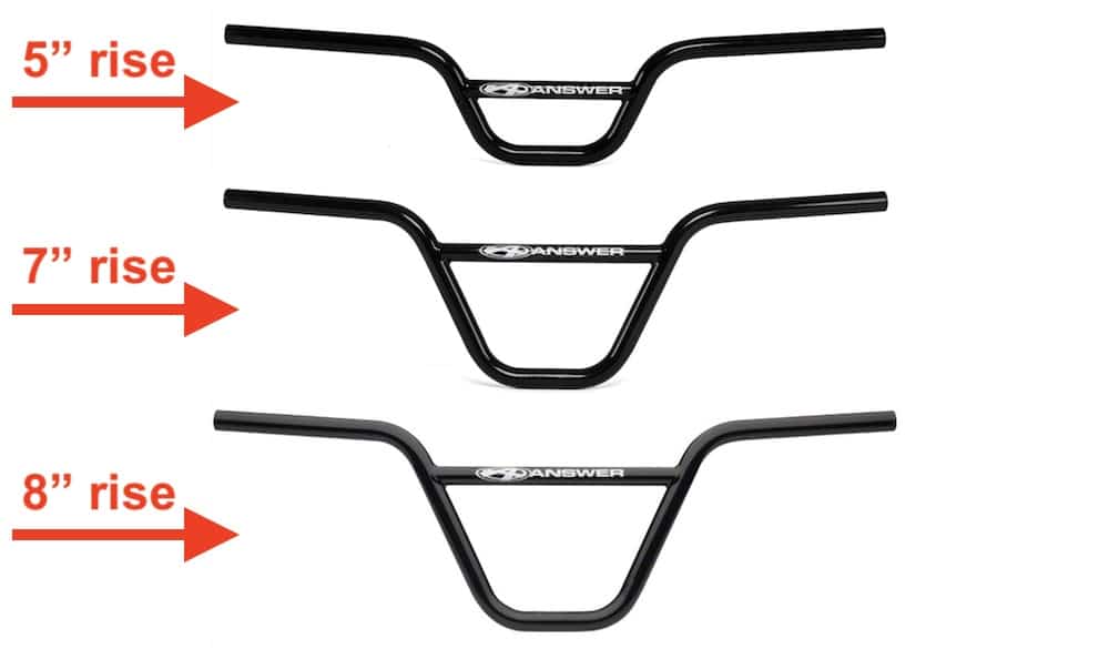 answer pro flat chromoly bar rise options