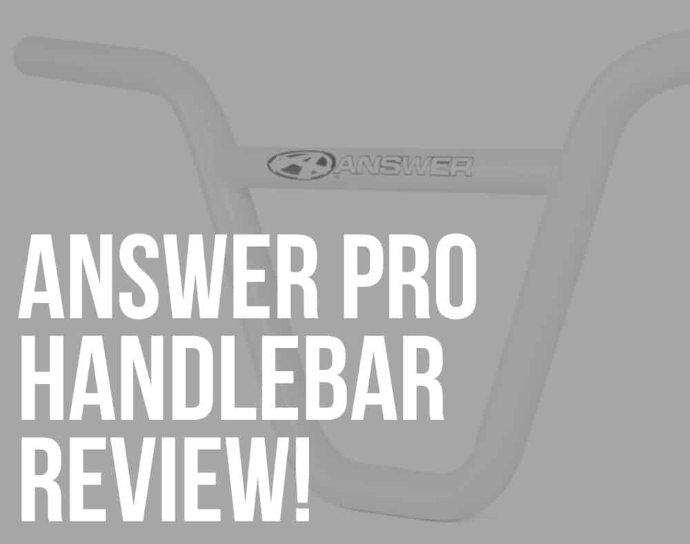 answer pro bmx race handlebar review