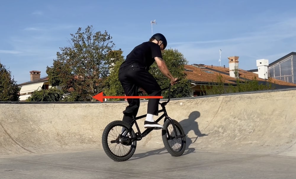 balance a fakie while rolling backwards