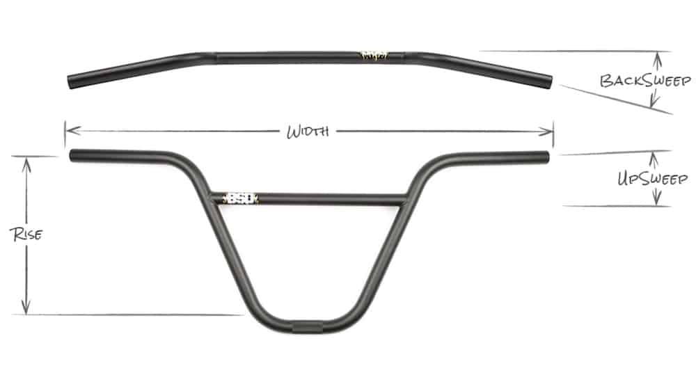 bmx bar dimensions and specifications