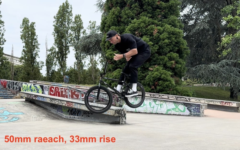 bmx barspin test 50mm reach stem