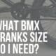 bmx cranks size
