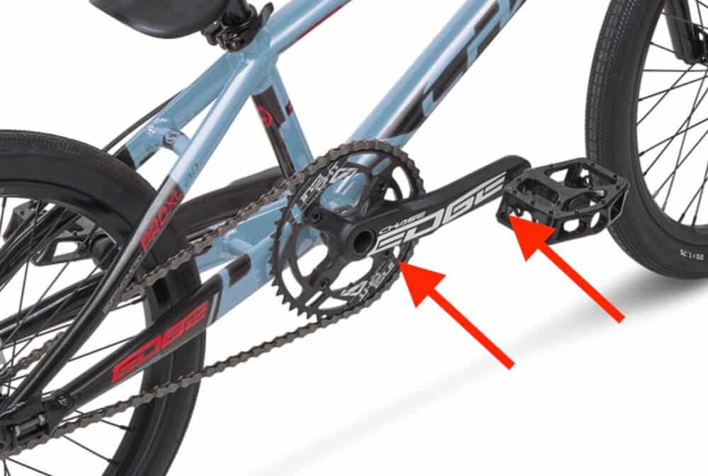 bmx pro race bike crank length