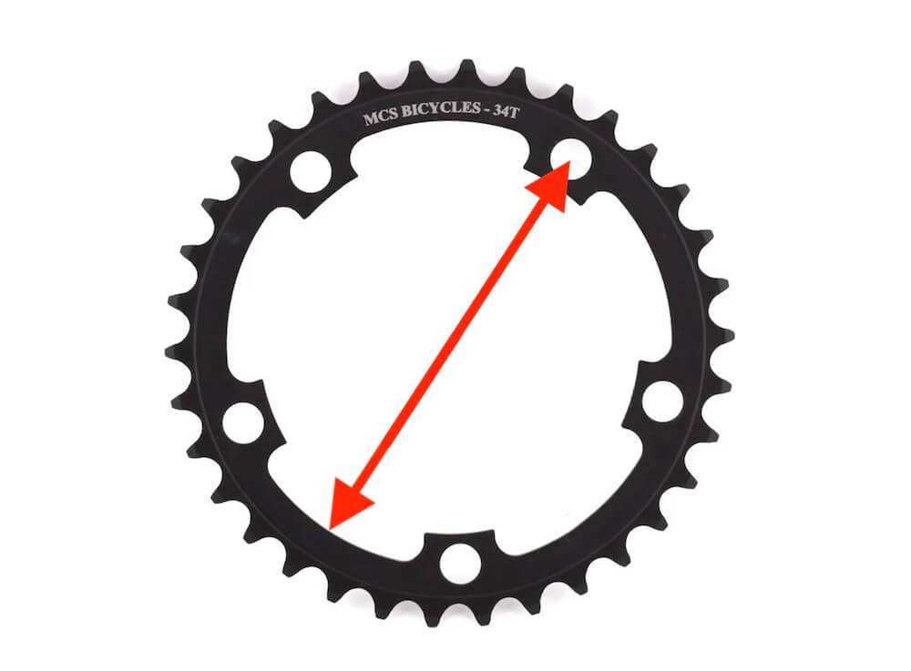 bmx race chainring bcd