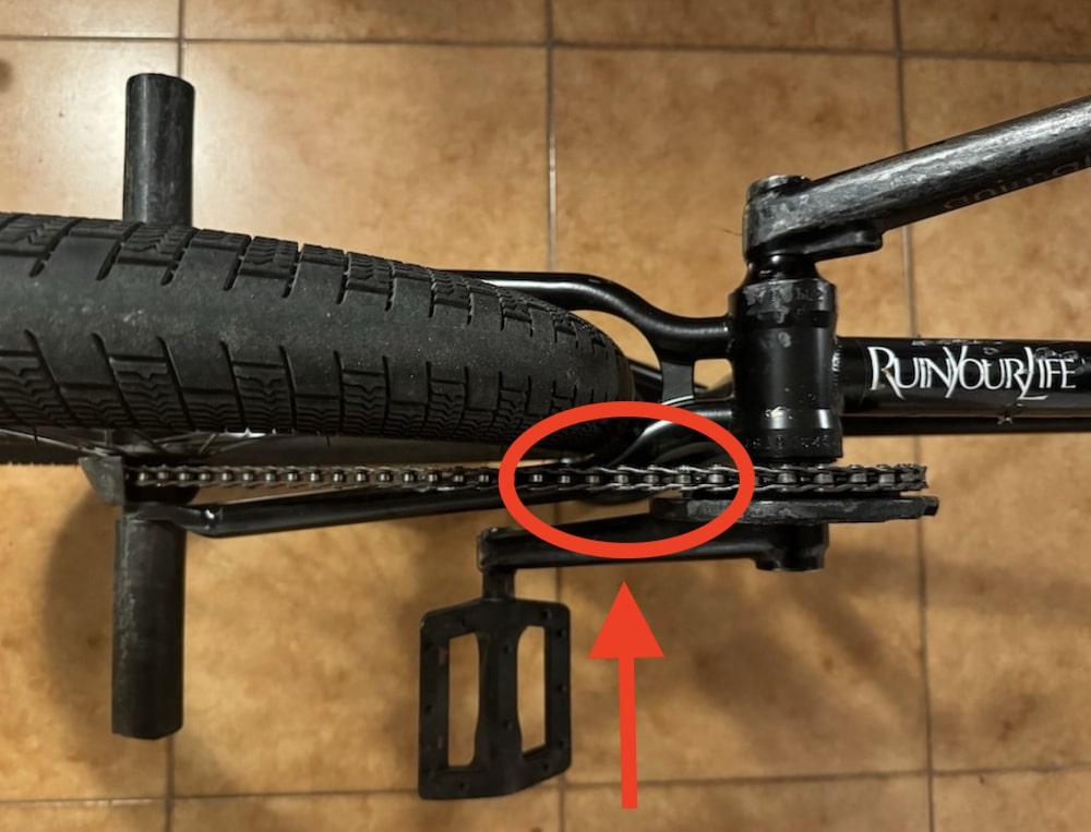 bmx sprocket fit frame clearance