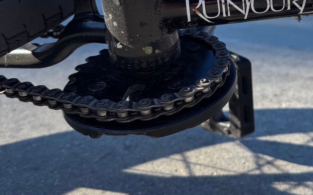 bmx sprocket guard protects your chain