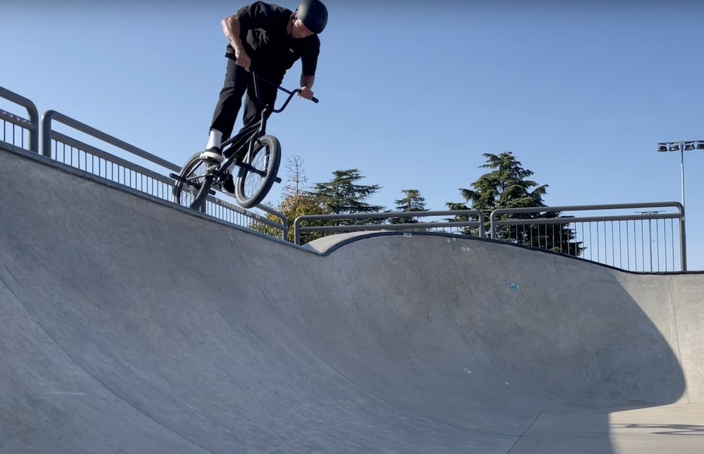 bmx trick drop in