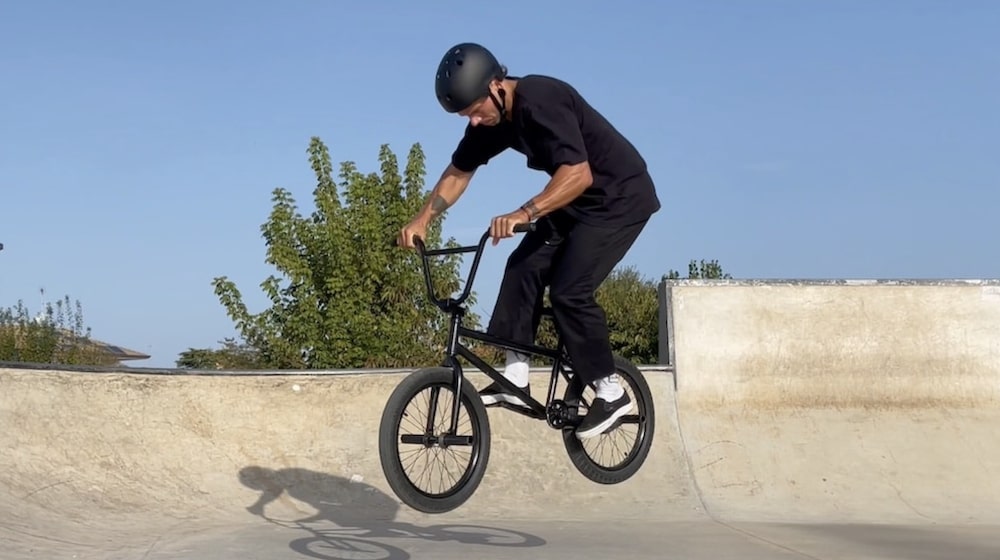 bmx trick half cab