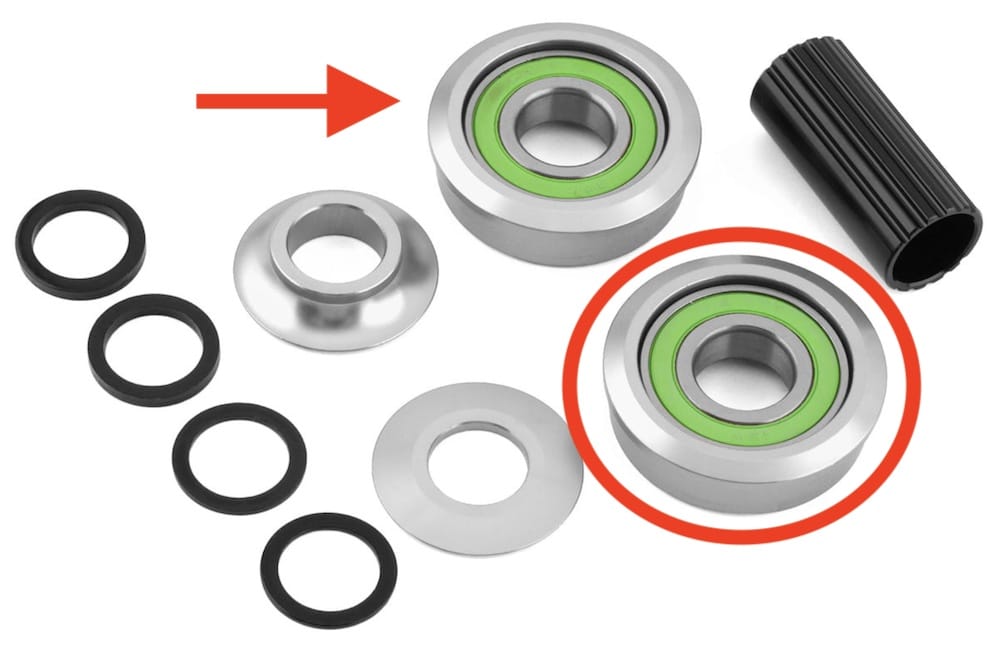 bottom bracket for 1 piece bmx cranks