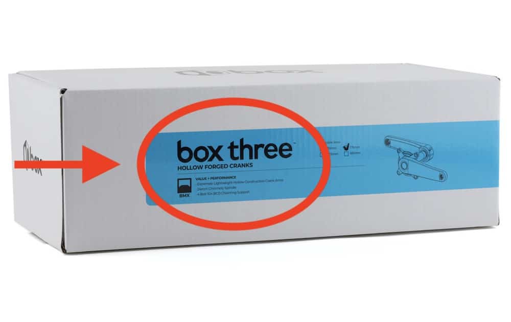 box three cranks box packaging