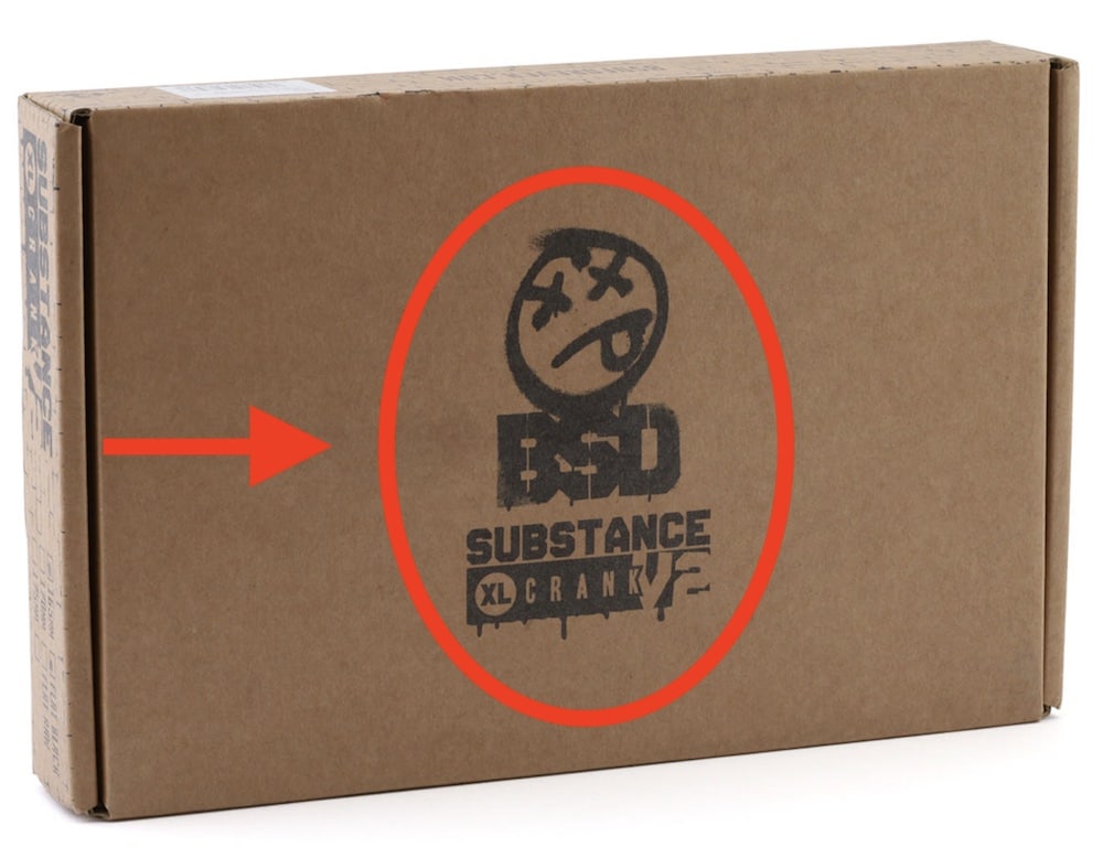 bsd substance xl bmx cranks box packaging