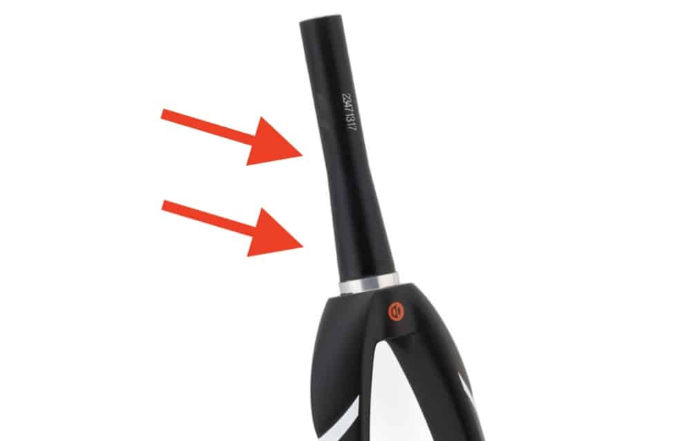 carbon bmx race fork steerer tube