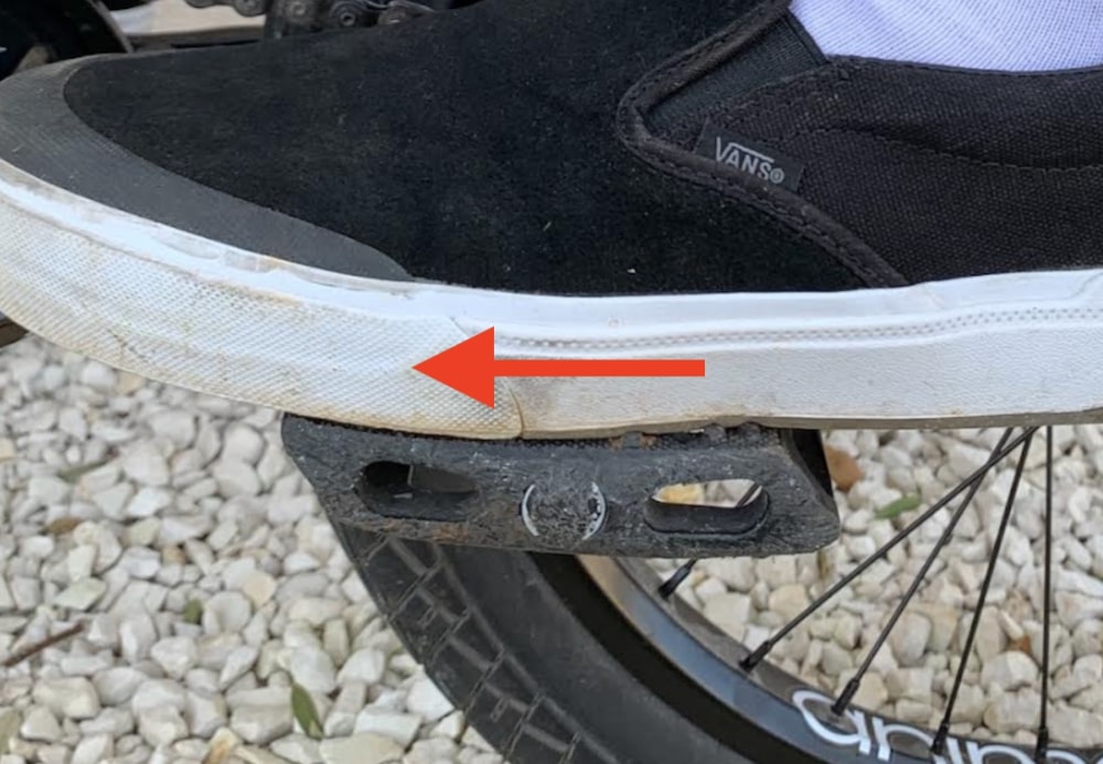change foot placement