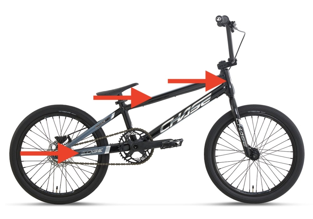 chase edge pro bmx bike geometry and sizing