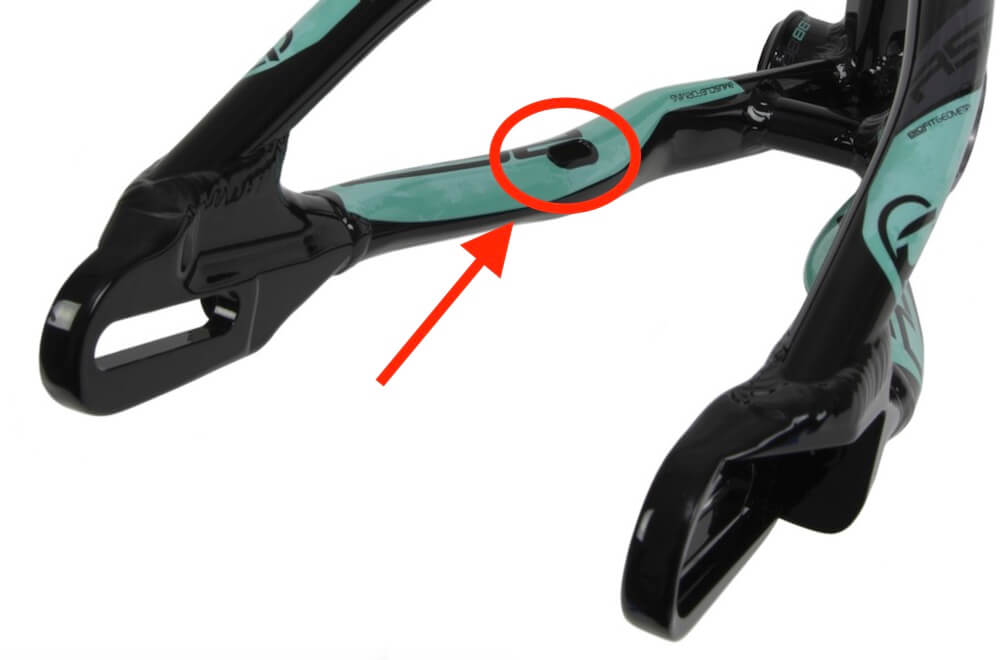 chase rsp bmx race frame internal cable routing