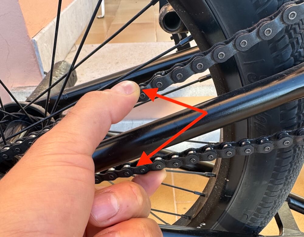 check bmx bike chain tension