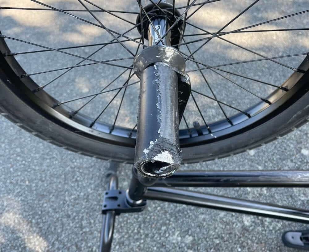 check for cracks and dents