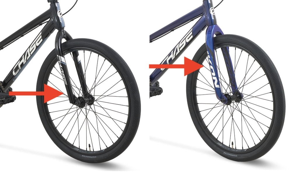 chromoly vs carbon fork on a bmx race cruiser