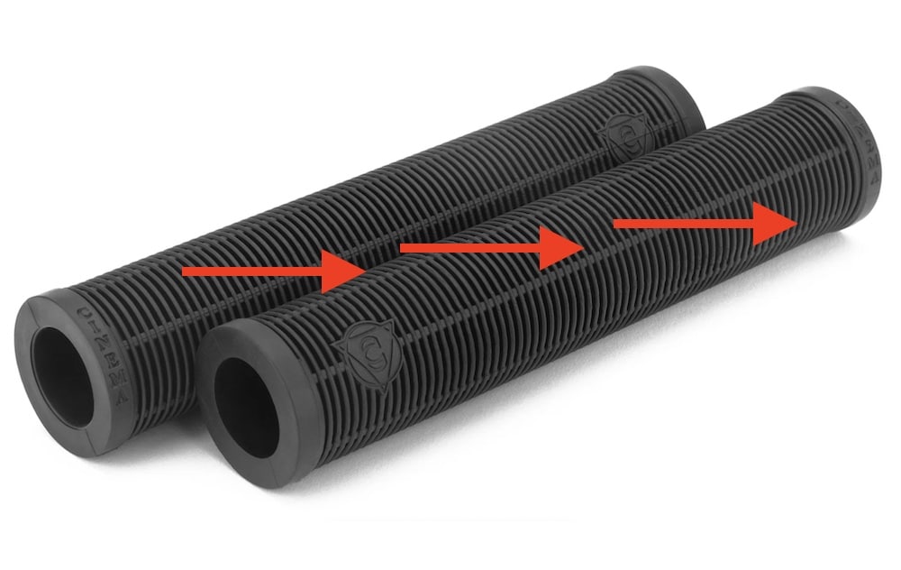 cinema reynolds bmx grips horizontal ribs