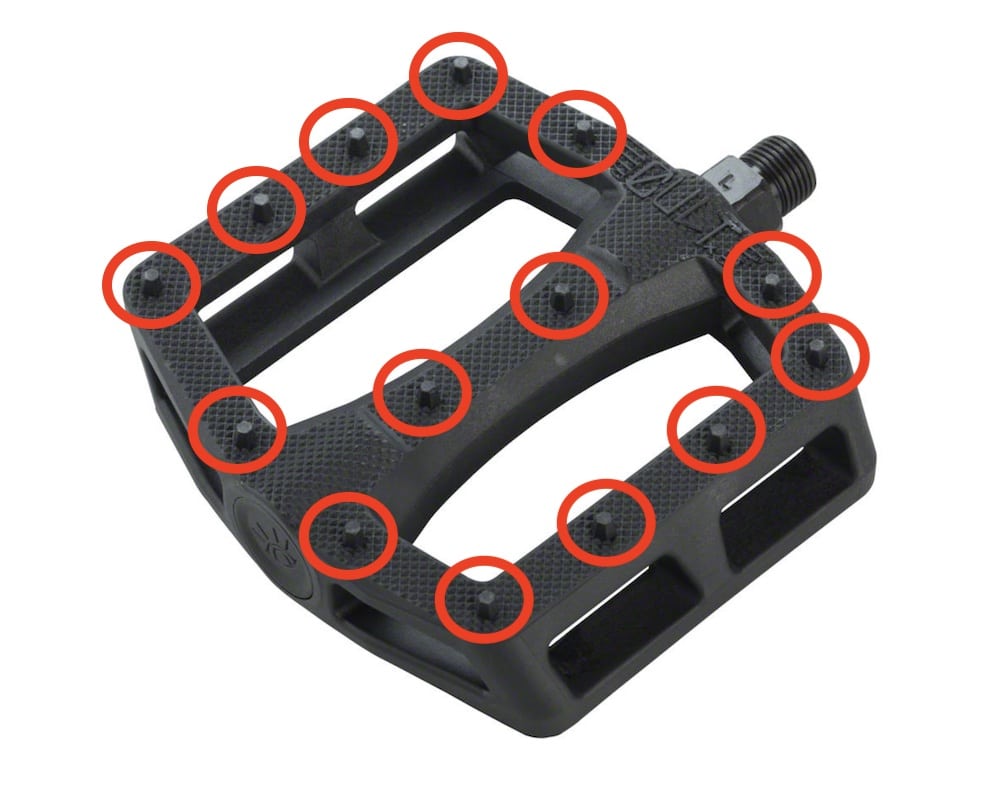 cult dak pedals 14 pins per side