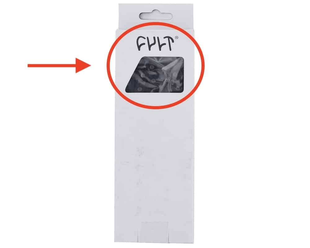 cult half link bmx chain packaging