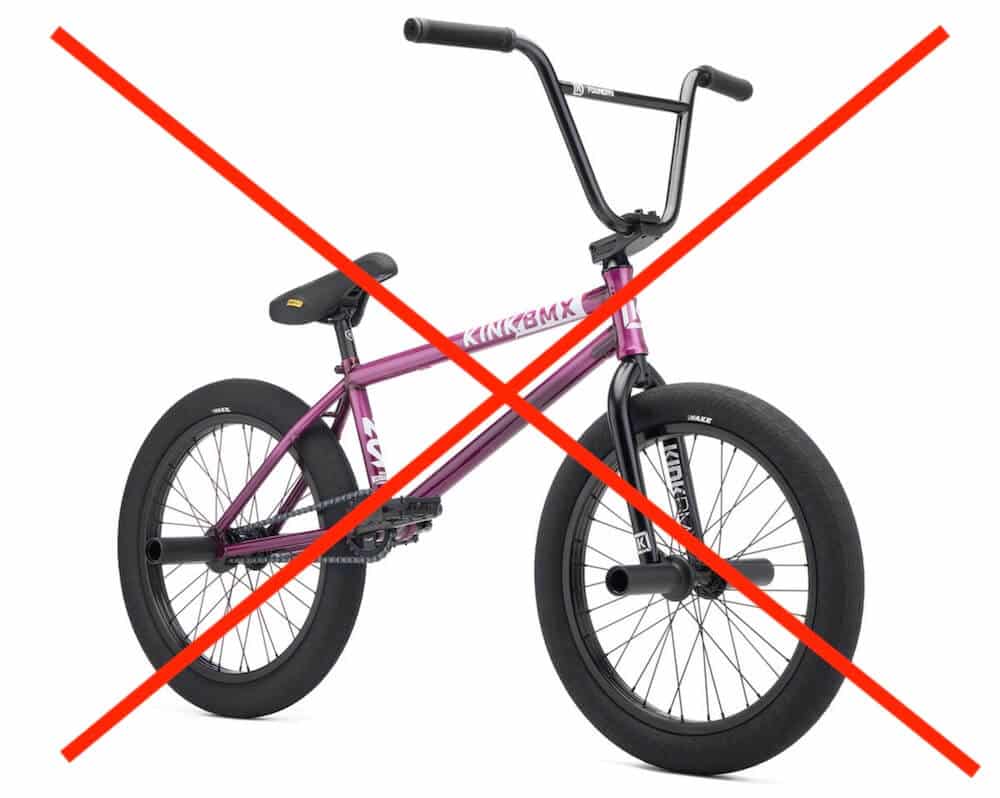 dont buy a freestyle bmx bike for racing