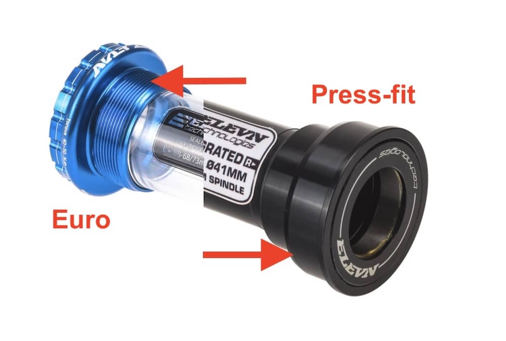 euro vs press fit bmx race bottom brackets