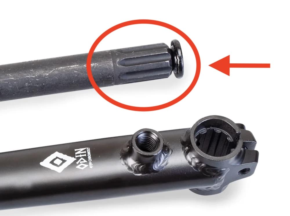 fiction odin cranks 8 spline spindle