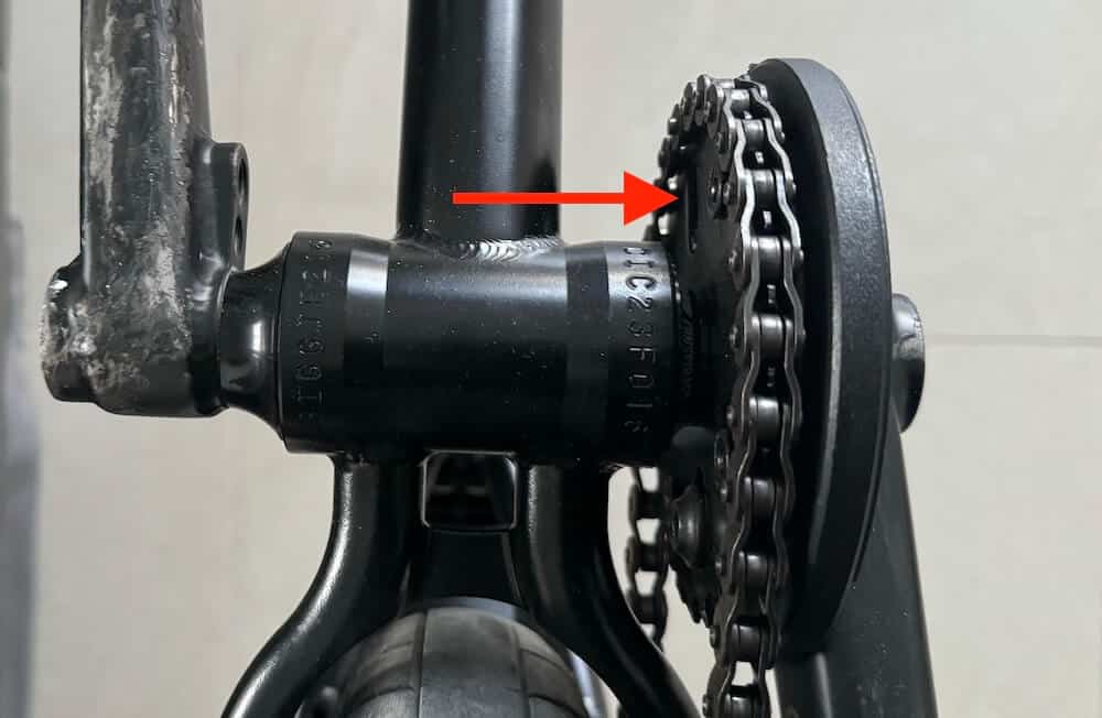 fixing a bent bmx sprocket