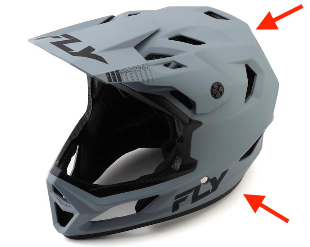 fly racing rayce solid helmet bmx mtb dh use