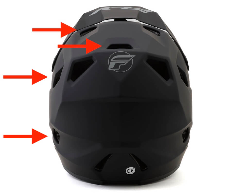 fly racing rayce solid helmet ventilation