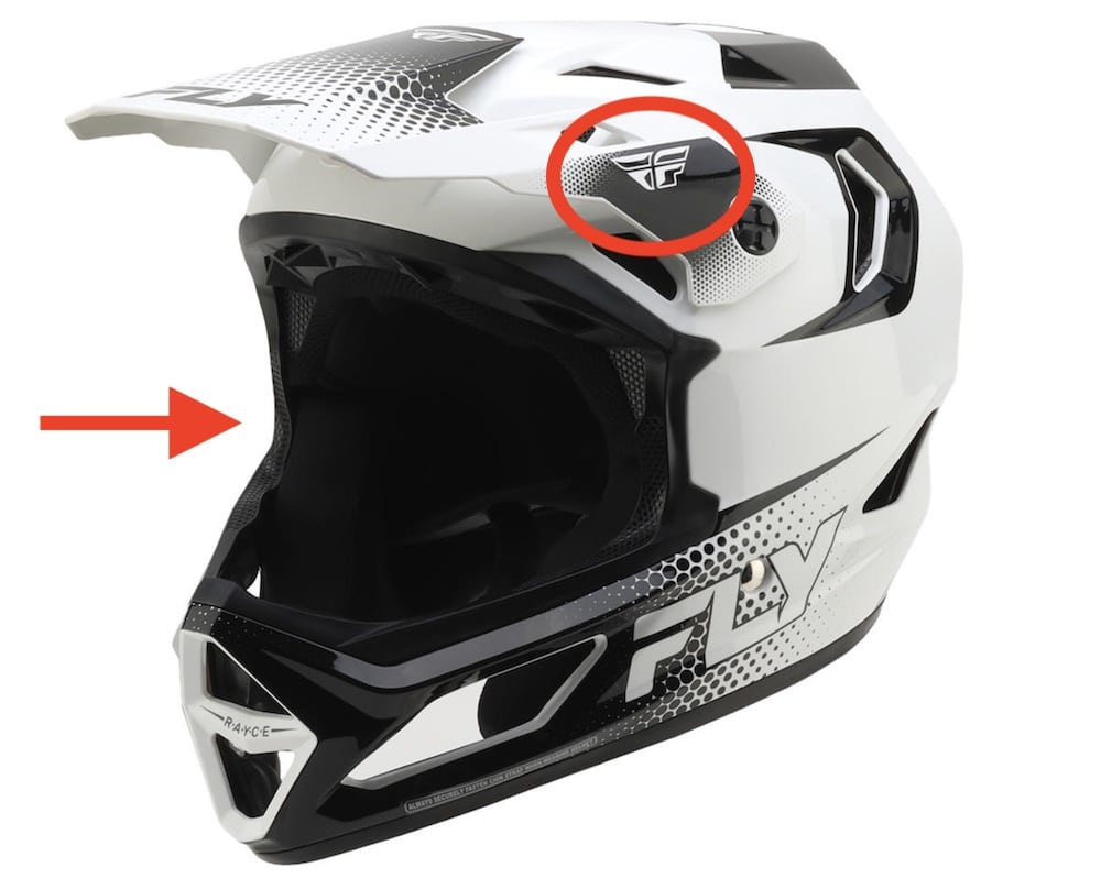 fly racing rayce sonar youth helmet
