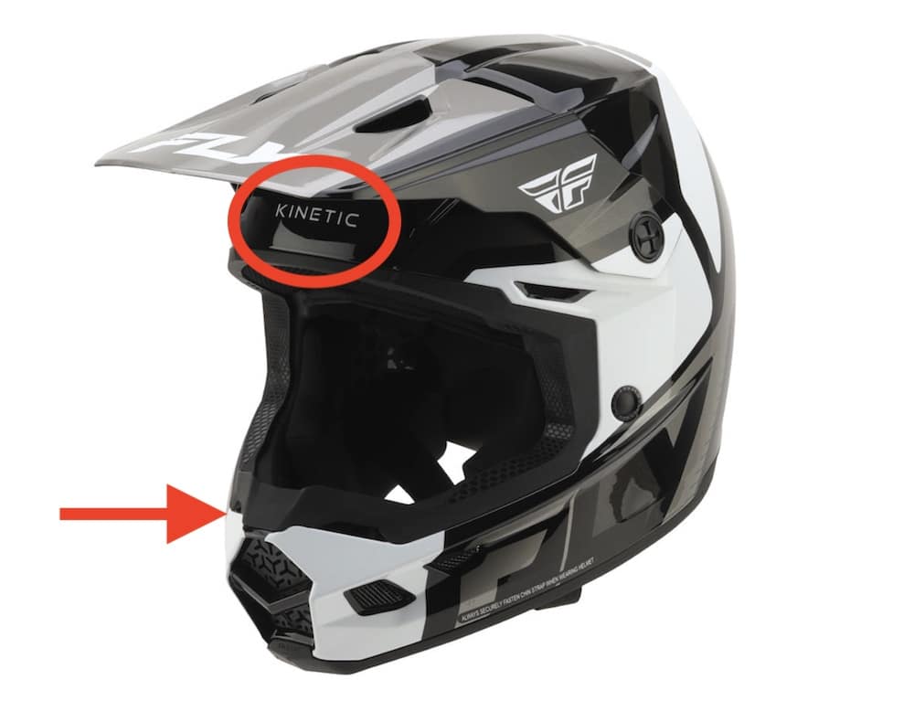 fly racing youth kinetic scrap helmet