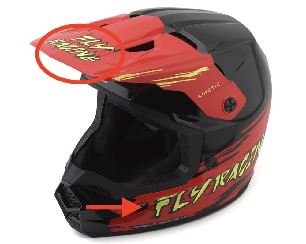 fly racing youth kinetic surge helmet