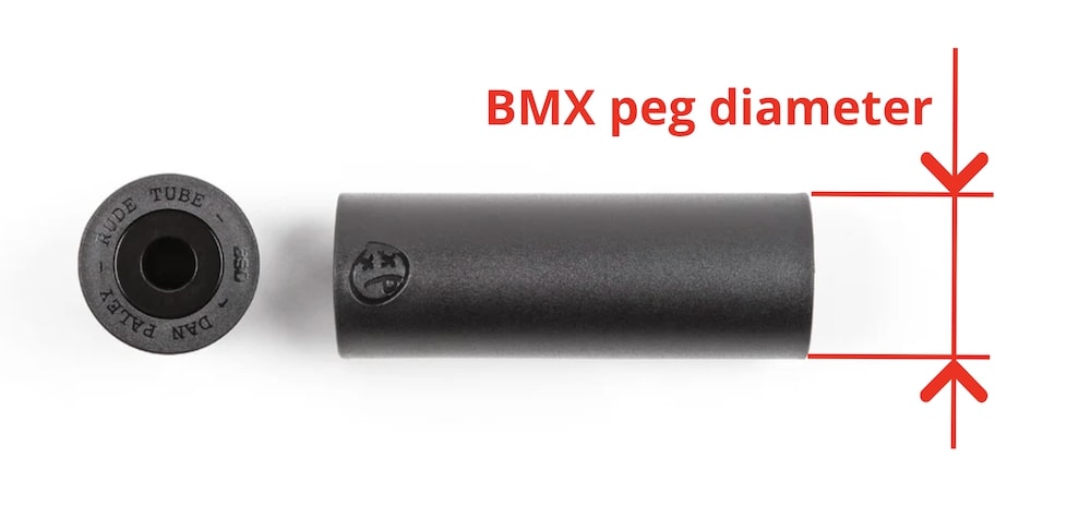 get smaller diameter bmx pegs
