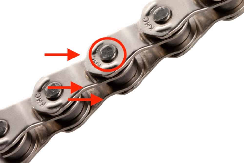 half link chain for bmx racing cons