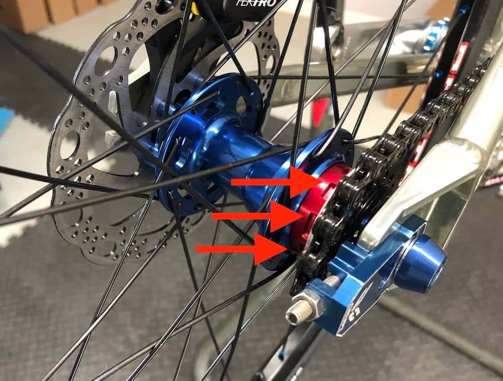 how much rear hub engagement do bmx racers need