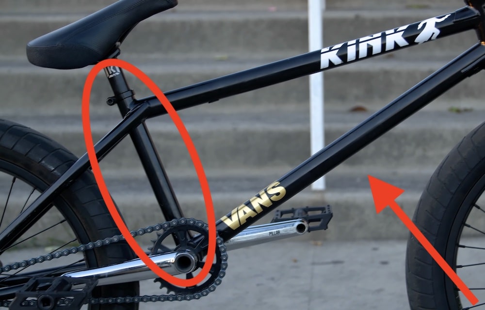how the kink backwoods bmx frame rides