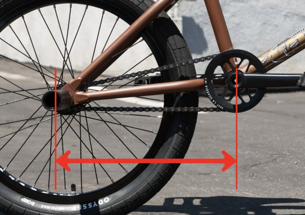 how to measure chainstay length
