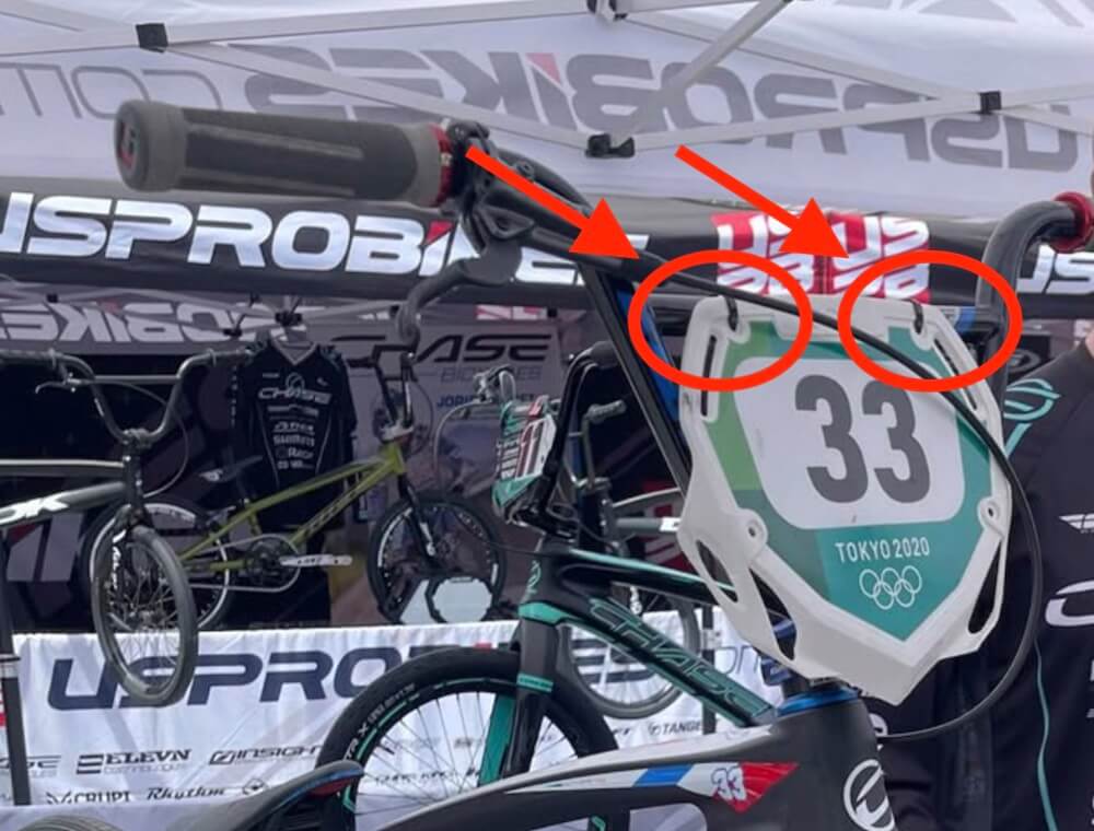 how to mount a bmx number plate