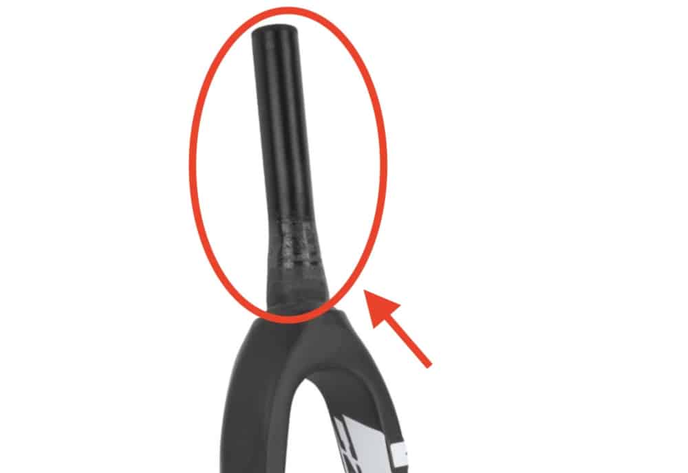ikon pro carbon fork aluminum steerer