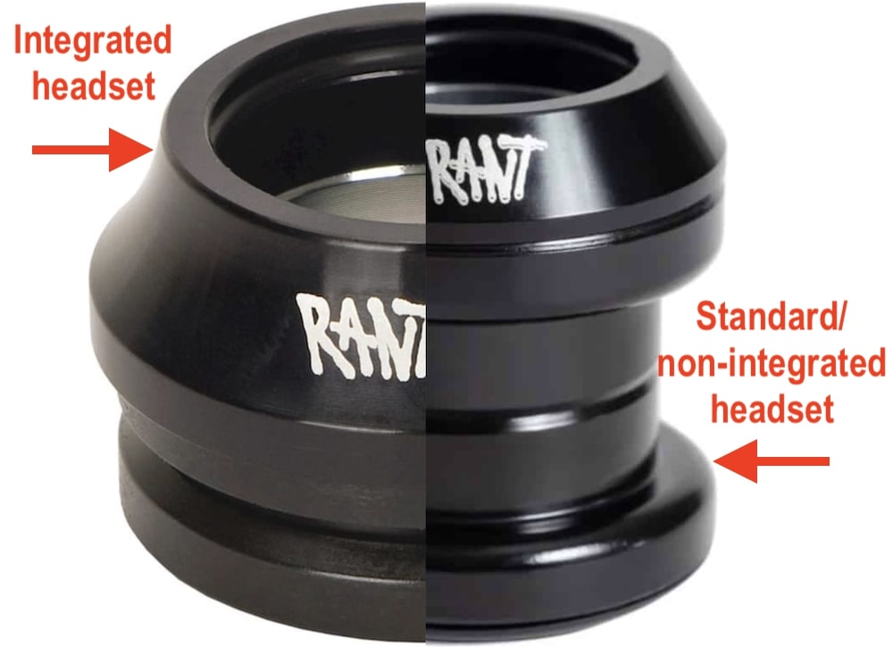integrated headset vs non integrated standard headset