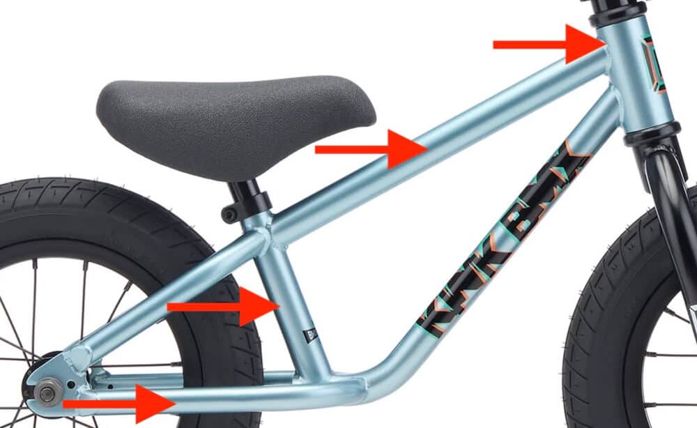 kink 2027 coast balance bike frame geometry